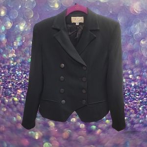 90s Black Crop Jacket